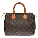 Superb Louis Vuitton “Speedy” bag 25 in brown monogram canvas