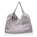 Off White Leather Coco Cabas Hobo Tote Shoulder Bag - Chanel