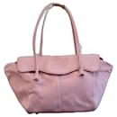 Pink large Tod's shoulder bag with flap and magnetic closure