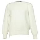 Sportmax Knitted Sweater in White Cotton