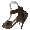**[Used] Christian Dior Sandals / 36 / BEG / suede / back ribbon