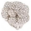 CHANEL CAMELIA T RING55 in white gold 18k and diamonds 3.45CT GOLD DIAMONDS RING - Chanel