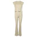 Ensemble chemise et pantalon Prevu en viscose beige - Autre Marque