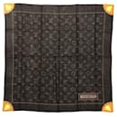 Louis Vuitton small scarf in cotton with brown monogram print