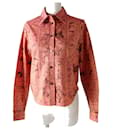 *[Used] Hermes Margiela period Rodeo des cowgirls Rodeo 100% cotton long sleeve shirt salmon pink 34 - Hermès