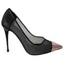 Tom Ford black pumps with pink toe