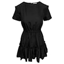 Mini abito arricciato Alice + Olivia Garner in modal nero