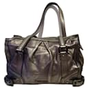 Silver shoulder bag with dual handles - Burberry