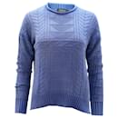 Polo Ralph Lauren Cable-Knit Sweater in Blue Cotton