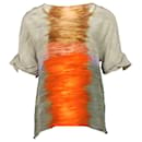 Peter Pilotto Sunset Tie Dye Print Top in Multicolor Silk
