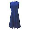 *[Used] PROENZA SCHOULER One piece knee length back ribbon sleeveless dress 4 about S size blue - Proenza Schouler
