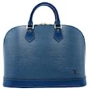 Louis Vuitton Blue Epi Alma PM