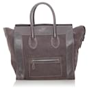 Celine Brown Mini Luggage Leather Tote Bag - Céline