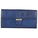 Blue leather wallet - Céline
