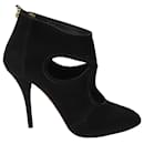 Aquazzura Sexy Thing Ankle Boots in Black Suede