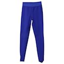 Pantalones pitillo elásticos de talle alto en algodón azul de Stella McCartney - Stella Mc Cartney