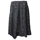 Ganni Broderie Anglaise Skirt In Black Cotton