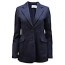 Harris Wharf London Blazer em lã azul marinho