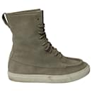 Common Projects Tournament High Top Shearling Sneakers in Grey Suede - Autre Marque