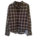 Black and white checked flannel shirt - Balenciaga