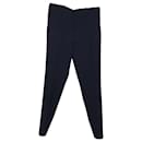 Gucci Ankle Trousers in Navy Blue Viscose