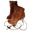 Ankle Boots De Silla de camurça marrom - Le Silla
