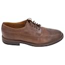 Brunello Cucinelli Longwing Brogues in Brown Leather