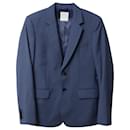 Sandro Classic Super 110 Suit Jacket In Blue Wool