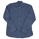 Prada Button Down Shirt in Light Blue Cotton