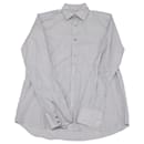 Jil Sander Striped Button Down Shirt in White Cotton