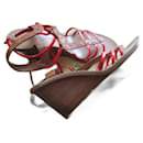 Sandália vermelha de couro envernizado, 39IT. - Louis Vuitton