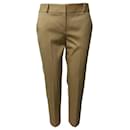 The Row Classic Trousers in Beige Wool - The row