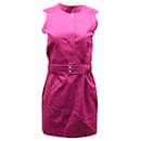 Robe sans manches ceinturée Sandro en coton violet