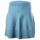 Sandro Paris Knitted Skirt in Blue Jersey