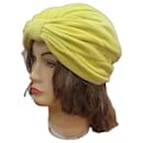 Vintage gelber Turban-Hut mit Stirnband - Autre Marque
