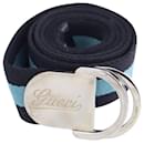 Gucci Web Buckle Belt in Multicolor Nylon
