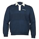 Supreme Rugby Sweatshirt in Navy Blue Cotton