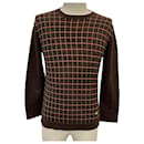 [Used]  Burberry Black Label BURBERRY BLACK LABEL [Notation size: 2] Brown / Brown Check BURBERRY BLACK LABEL Burberry Black Label Long Sleeve Knit, Sweater Knit, Sweater