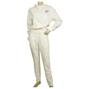 Dsquared2 Sudadera blanca de algodón con capucha y pantalones de chándal Sport Lounge Set talla XS