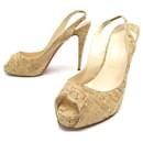 CHRISTIAN LOUBOUTIN PRIVATE NUMBER PUMPS 40 CORK SHOES - Christian Louboutin