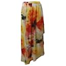 Alice + Olivia Leah Maxi Ruffle Skirt in Multicolor Polyester