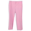 Pantalones cortos de pernera ancha en lana rosa de Stella McCartney - Stella Mc Cartney