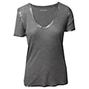 Zadig & Voltaire Tino Foil T-shirt in Grey Modal