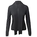 Suéter Burberry com lenço anexado em cashmere preto