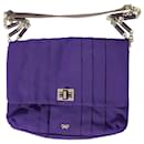 Anya Hindmarch Gracie Shoulder Bag in Purple Cotton