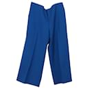 Marni Square Pants in Blue Tropical Wool
