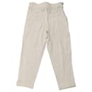IRO High Waisted Pants in White Cotton - Iro