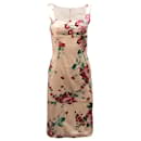 DressDolce & Gabbana Longuette Midi Dress in Floral Pint Silk