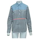 Blue/ Striped Cotton Shirt - Junya Watanabe