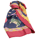 Bufanda estampada Salvatore Ferragamo en seda multicolor